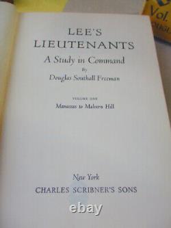 3 Vols. LEE'S LIEUTENANTS, Douglas Southall FREEMAN, 1942-1944, DJs, Civil War