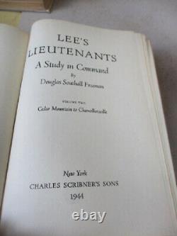 3 Vols. LEE'S LIEUTENANTS, Douglas Southall FREEMAN, 1942-1944, DJs, Civil War