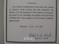 40th VIRGINIA INFANTRY SIGNED FIRST EDITION CIVIL WAR ONLY 1000 PRINTED