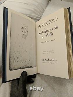 4 Vols! EASTON PRESS Army of Potomac + Reflections by Bruce Catton Vry Gd
