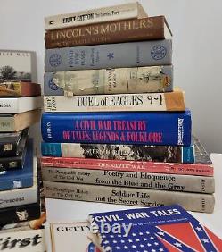 50 Civil War Books HUGE Lot Research America Robert E Lee Stonewall Jackson