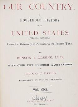 ANTIQUE DECORATIVE HISTORY SET Revolutionary Civil War Indian Slavery DEMOCRACY