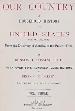 ANTIQUE DECORATIVE HISTORY SET Revolutionary Civil War Indian Slavery DEMOCRACY