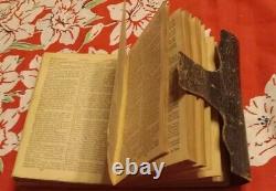 ATQ Pocket Bible NT 1850 Leather Bound Pre Civil War Cowboy Days RARE Wild West
