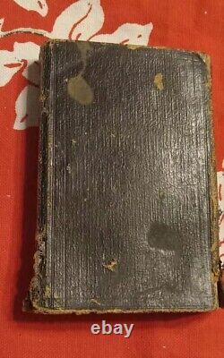 ATQ Pocket Bible NT 1850 Leather Bound Pre Civil War Cowboy Days RARE Wild West