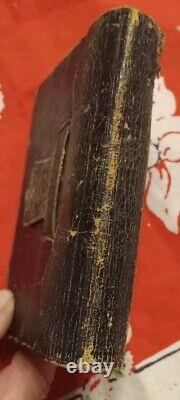 ATQ Pocket Bible NT 1850 Leather Bound Pre Civil War Cowboy Days RARE Wild West