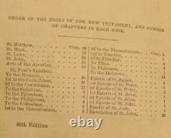 ATQ Pocket Bible NT 1850 Leather Bound Pre Civil War Cowboy Days RARE Wild West