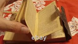 ATQ Pocket Bible NT 1850 Leather Bound Pre Civil War Cowboy Days RARE Wild West
