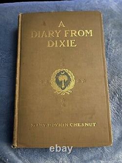 A Diary From Dixie Mary Boykin Chesnut First Edition