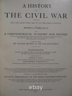 A History Of The CIVIL War Mathew Brady CIVIL War Photographs 1912