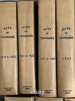 Acts of Tennessee 1819-1877 Laws Passed Set Volumes Civil War General Assembly