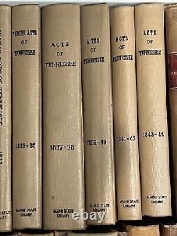 Acts of Tennessee 1819-1877 Laws Passed Set Volumes Civil War General Assembly