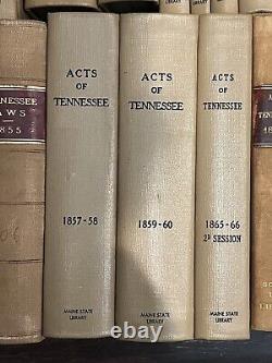 Acts of Tennessee 1819-1877 Laws Passed Set Volumes Civil War General Assembly