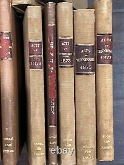 Acts of Tennessee 1819-1877 Laws Passed Set Volumes Civil War General Assembly