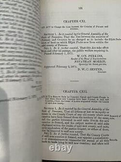 Acts of Tennessee 1819-1877 Laws Passed Set Volumes Civil War General Assembly