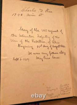 Albion Tourgee, The Story of a Thousand (1st ed, 1896 Civil War memoir)