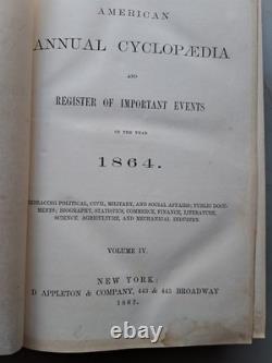 American Encyclopedia of Events Etc. HC SIX Volumes 1861-1866 CIVIL WAR American Encyclopedia of Events Etc. HC SIX Volumes 1861-1866 CIVIL WAR