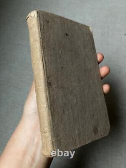 Antique 1842 Pre Civil War American HOLY BIBLE Nice Cloth Binding NY Luce