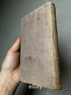 Antique 1842 Pre Civil War American HOLY BIBLE Nice Cloth Binding NY Luce