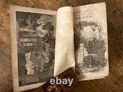 Antique 1842 Pre Civil War American Polyglot BIBLE Illustrated Springfield MA