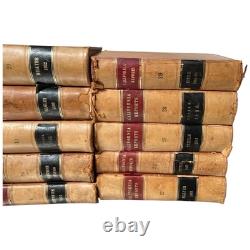 Antique 1850s 1860s California Reports Leather Books Law Legal Civil War Era 10