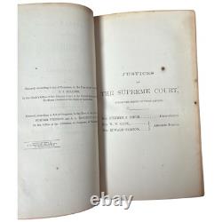 Antique 1850s 1860s California Reports Leather Books Law Legal Civil War Era 10