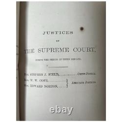 Antique 1850s 1860s California Reports Leather Books Law Legal Civil War Era 10