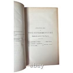 Antique 1850s 1860s California Reports Leather Books Law Legal Civil War Era 10
