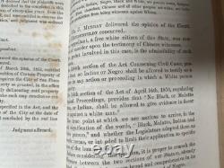 Antique 1850s 1860s California Reports Leather Books Law Legal Civil War Era 10