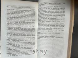 Antique 1850s 1860s California Reports Leather Books Law Legal Civil War Era 10