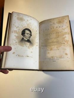Antique 1856 Charles Sumner Speeches Civil War Anti-Slavery Book 1st Ed BOSTON