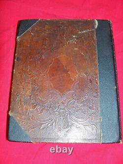 Antique 1857 Civil War Holy Bible Old American Society Large Original Congress