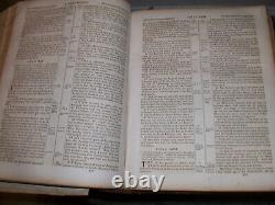 Antique 1857 Civil War Holy Bible Old American Society Large Original Congress