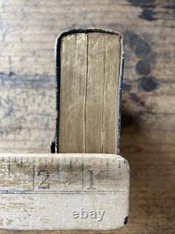 Antique 1858 pre civil war HOLY BIBLE Wallet Binding Julius Trouslot