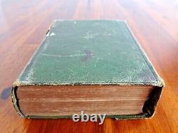 Antique 1863 Civil War American Bible Society HOLY BIBLE Pocket Size Leather