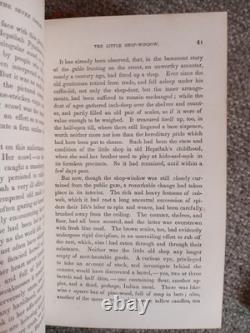 Antique 1864 Civil War Era Leather Set Of 3 Nathaniel Hawthorne Novels Gilt Edge