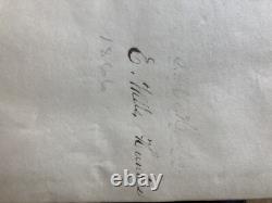 Antique 1864 Civil war era HOLY BIBLE Wallet Binding Hunters ancestry