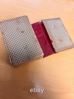 Antique 1868 civil war era HOLY BIBLE Red Leather Wallet Binding