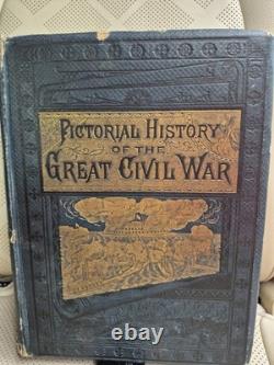Antique 1881 Pictorial History of the Great Civil War John Laird Wilson