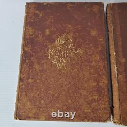 Antique 1894 Harper's Pictorial History Of The Civil War 2 Volume Part Set