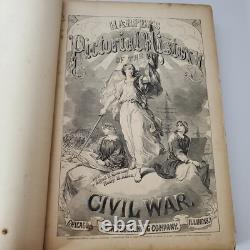 Antique 1894 Harper's Pictorial History Of The Civil War 2 Volume Part Set