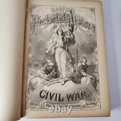 Antique 1894 Harper's Pictorial History Of The Civil War 2 Volume Part Set