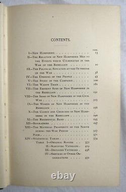 Antique CIVIL WAR Regimental History THE FIRST REGIMENT NEW HAMPSHIRE VOLUNTEERS