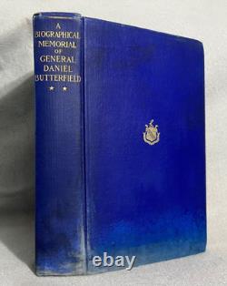 Antique Civil War Book General Butterfield Memorial Biography Limited Ed. 1904