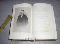 Antique Civil War Book US President Abraham Lincoln Life & State Papers 1865