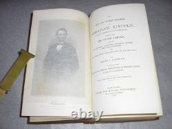 Antique Civil War Book US President Abraham Lincoln Life & State Papers 1865