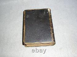 Antique Decorative Leather Bible Old & New Testament US Civil War Era ABS 1862