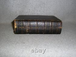 Antique Decorative Leather Bible Old & New Testament US Civil War Era ABS 1862