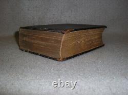 Antique Decorative Leather Bible Old & New Testament US Civil War Era ABS 1862