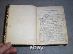 Antique Decorative Leather Bible Old & New Testament US Civil War Era ABS 1862